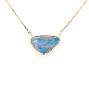 14KY Opal Doublet Necklace