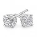 18ct White Gold Stud Earrings With 0.5 Carats Of Diamonds