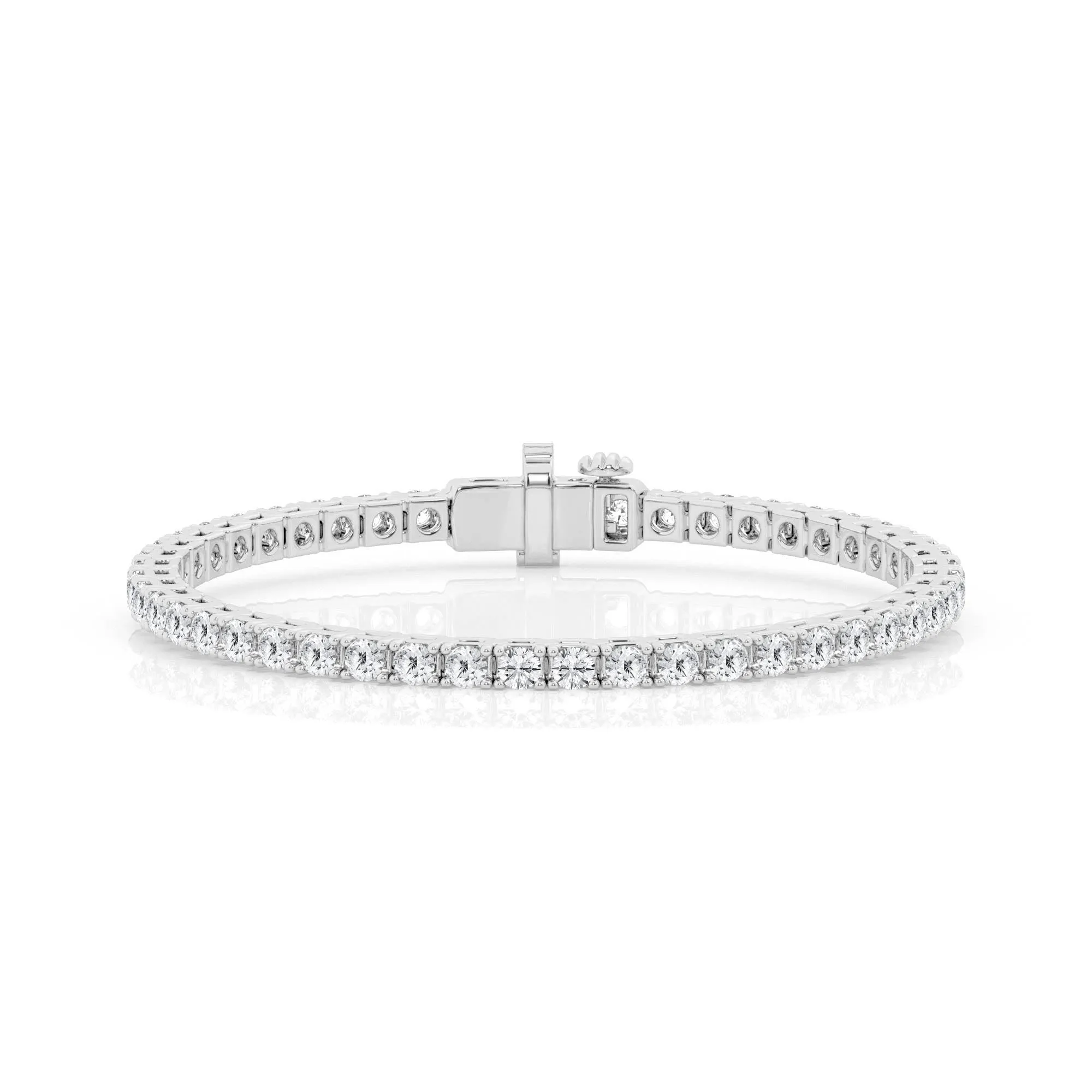 8.00 cttw  Tennis Bracelet with Round Lab Diamond by Mercury Rings