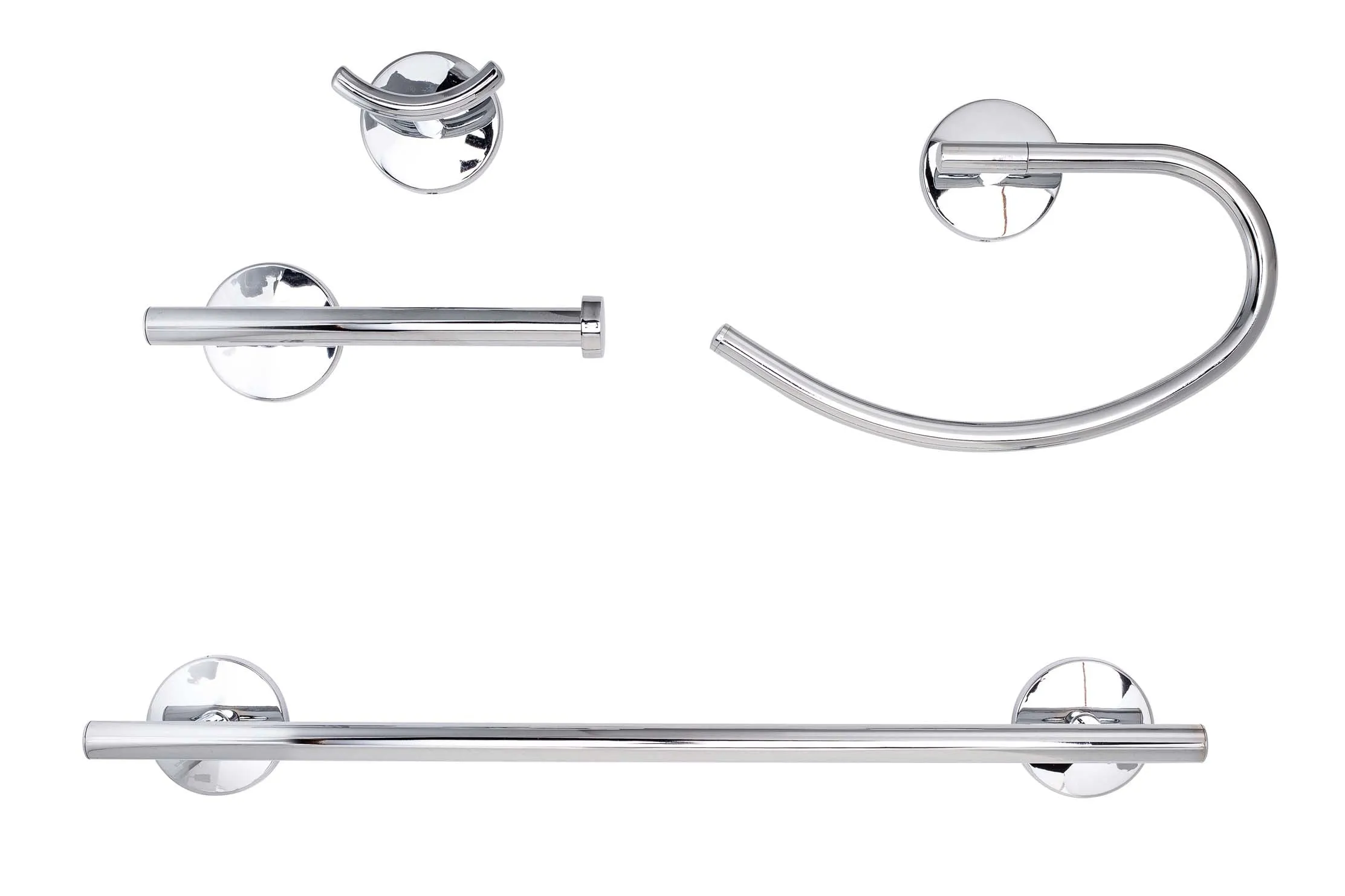 Boca Grande Chrome Bathroom Hardware Set