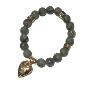 BRACELET SHINY OR ET LABRADOLITE