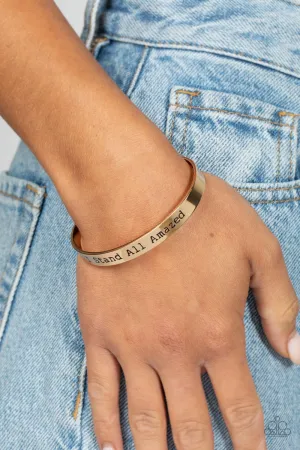 Bracelets I Stand All Amazed - Gold Urban Inspirational B2195