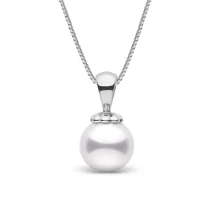 Classic Collection White 8.5-9.0 mm AAA Akoya Pearl Pendant