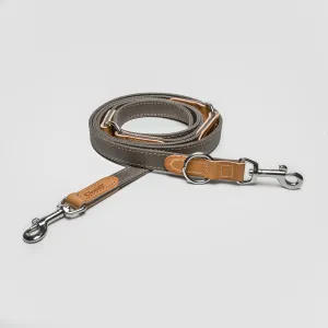 Cloud7: Tivoli Dog Leash in Canvas Leather, Greige