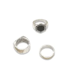 Cross-Border Retro Metal Men's Ring Set - Vienna Verve Collection by Planderful