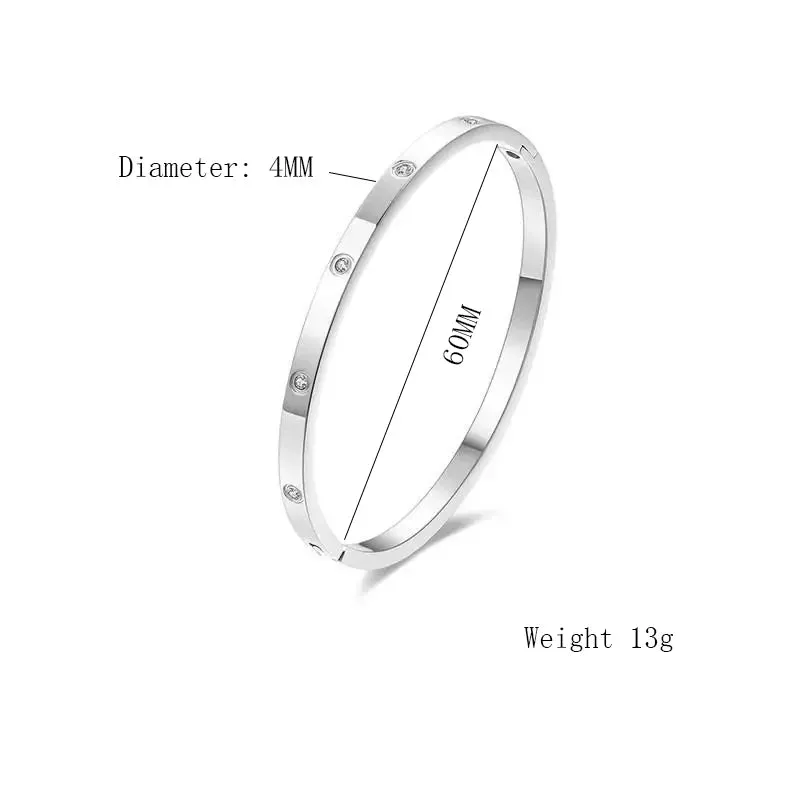 Cuff Bracelets Fashion Jewellery Accessories Bangles  Charm Stainless Steel Bracelet For Women