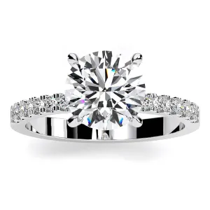 Dahlia - GIA Natural Round Diamond Engagement Ring