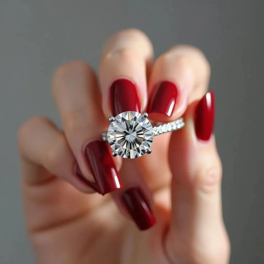 Dahlia - GIA Natural Round Diamond Engagement Ring