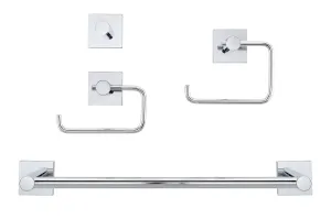 Daytona Chrome Bathroom Hardware Set