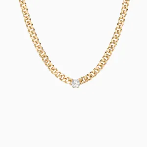 Diamond Curb Chain Choker