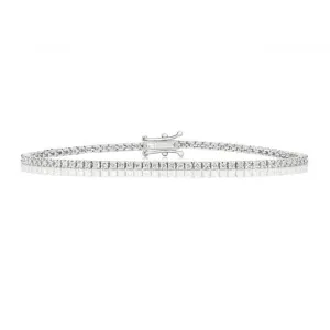 Diamond Jewellery 18K Gold Tennis Bracelet BDQ701W/GH5