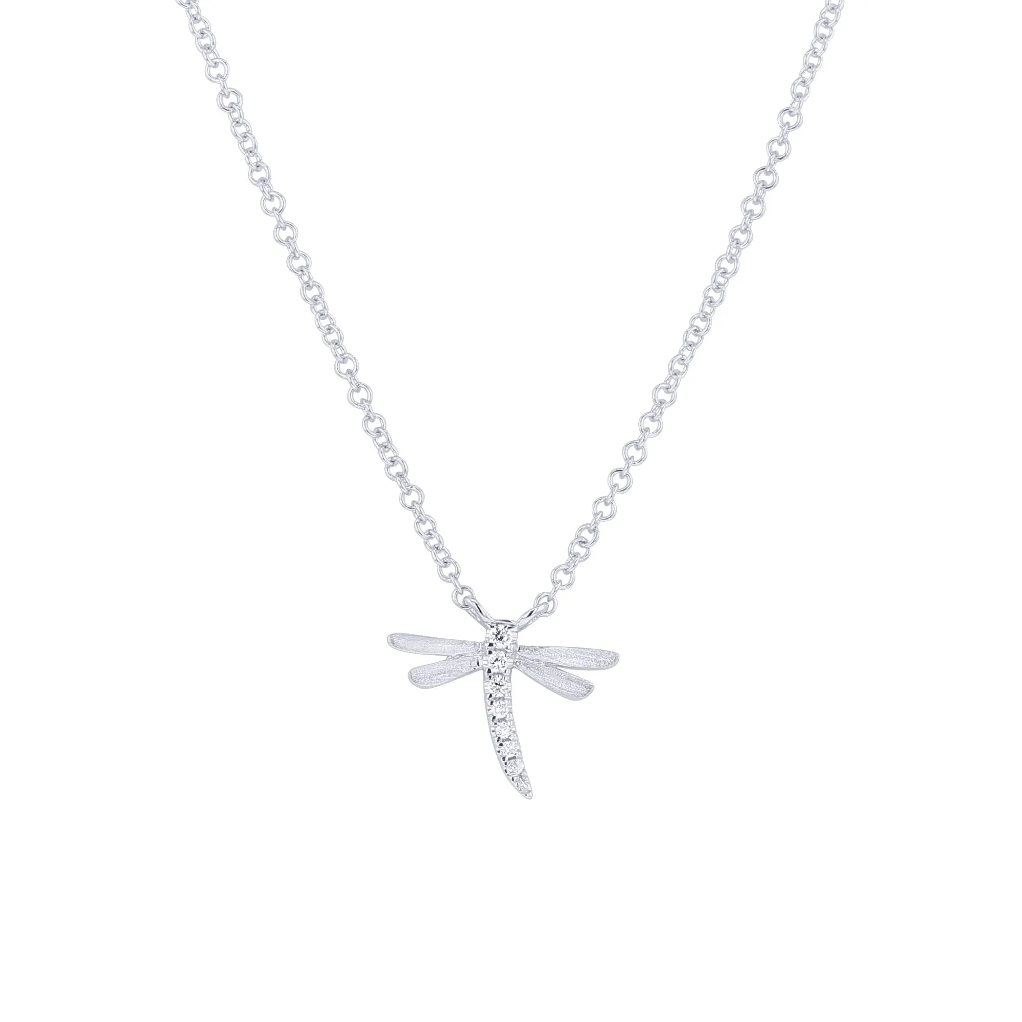 Dragonfly Diamond Necklace