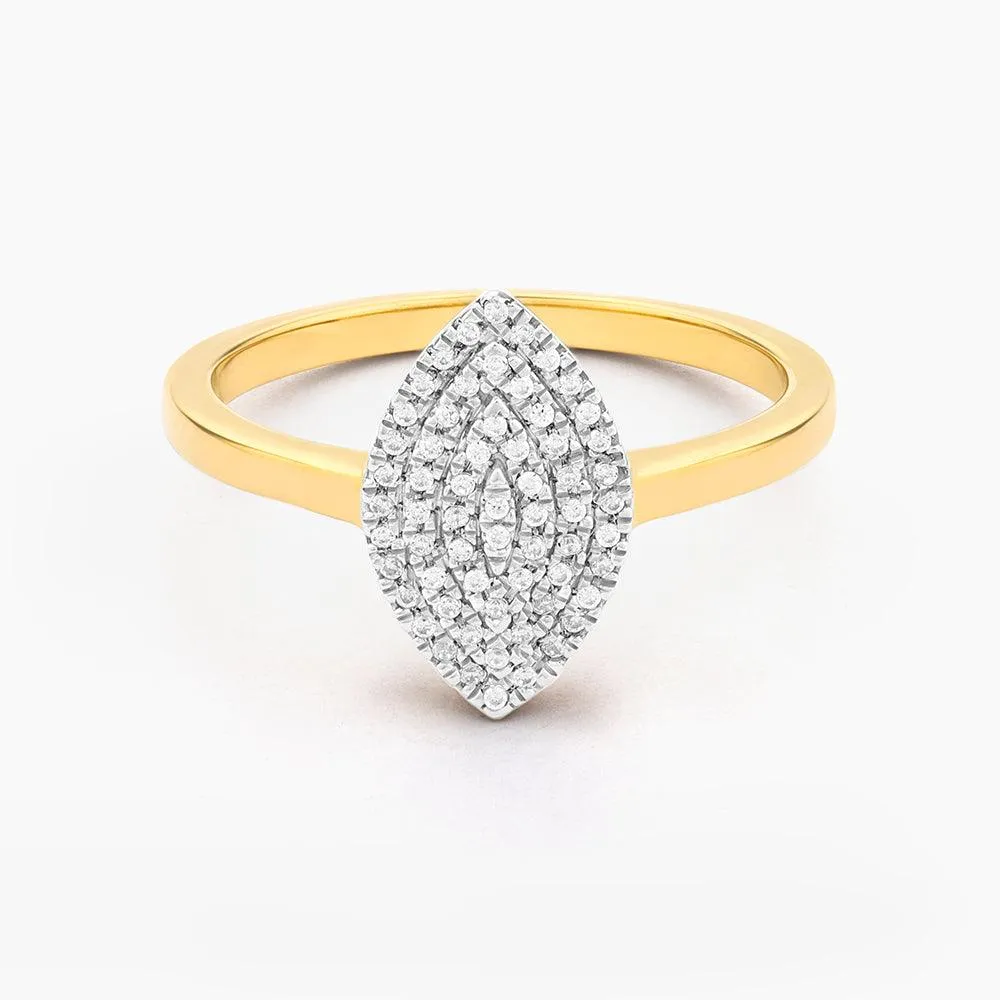 Ella Stein Marquise Statement Ring in Gold