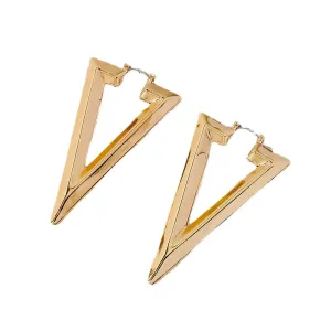 European and American Vienna Verve Metallic Triangle Women's Earrings