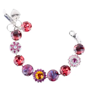 Extra Luxurious Blossom Bracelet in "Bougainvillea" - Antique Silver