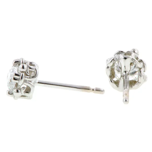 Fancy Basket Diamond Stud Earrings- Heirloom by Doyle & Doyle