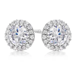 Halo Diamond Earrings