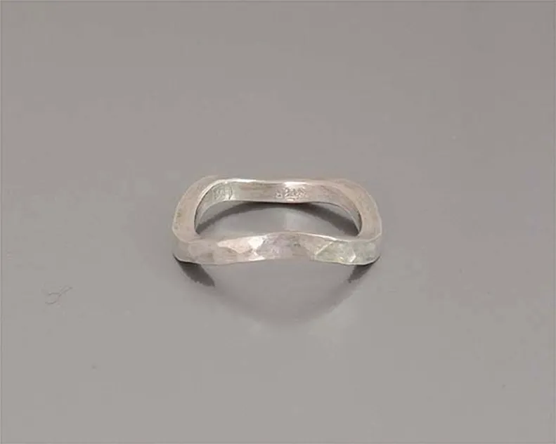 Hammered Wave Ring