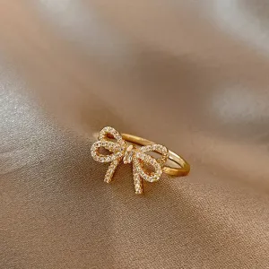 Henrietta Gold Ribbon Ring