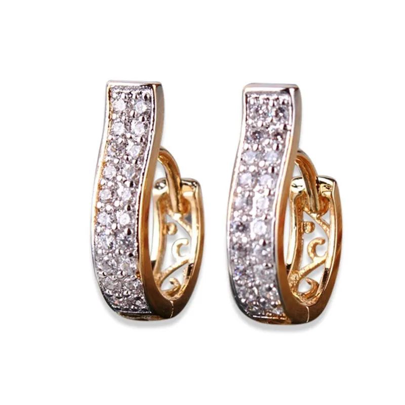 High Quality Small Hoop Earrings For Women Crystals Cubic Zirconia Earing Brinco Birthday Valentine Gift Jewellery Earings