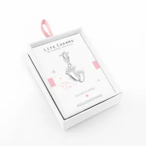 Jewellery Silver Baby Foot Charm