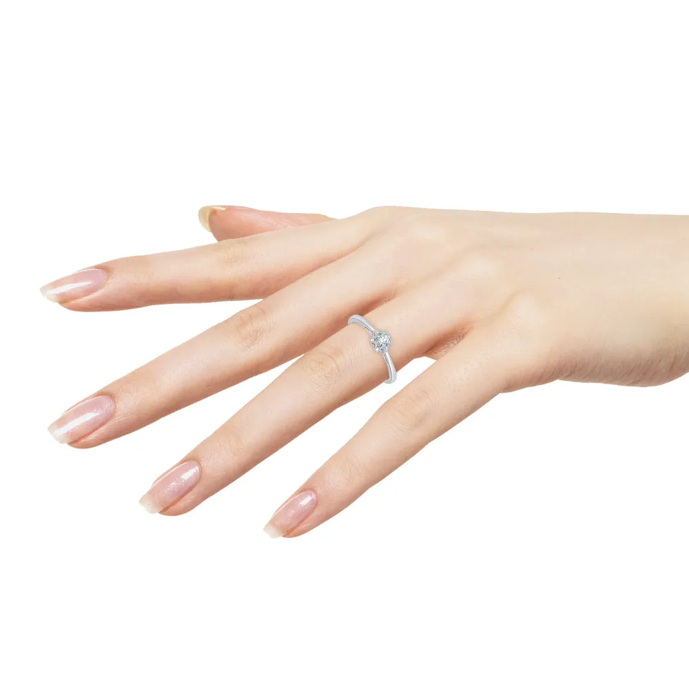 KATARINA Diamond Solitaire Ring (1/10 cttw)