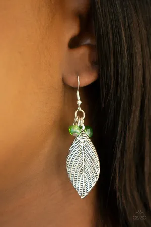 LEAF It To Fate - Green Paparazzi Earrings