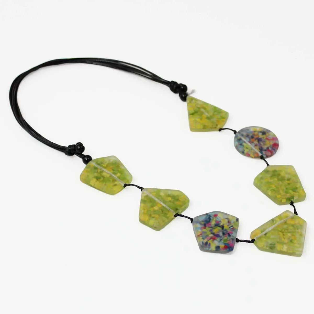 Lime and Multi Caroline Statement Necklace