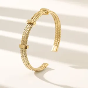 Louisa Cuff Yellow Gold Finish