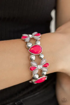 Paparazzi Bracelet ~ Fabulously Flourishing - Pink