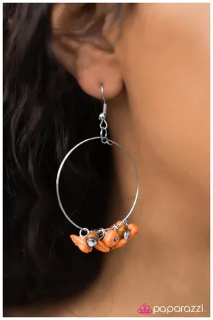 Paparazzi Earring ~ The Pebble Mill - Orange