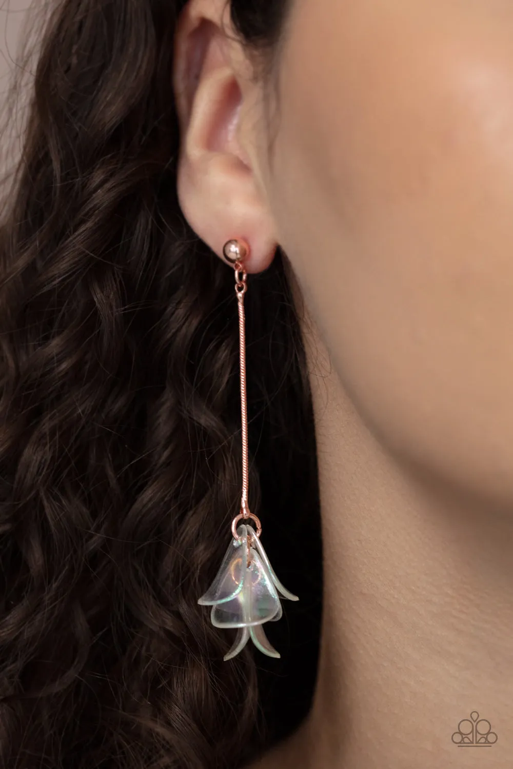 Paparazzi Keep Them In Suspense - Copper Earrings