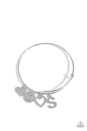 PAPARAZZI Making It INITIAL - Silver - S BRACELETS