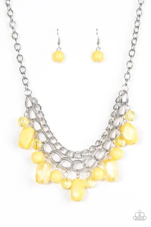 Paparazzi Necklace ~ Brazilian Bay - Yellow