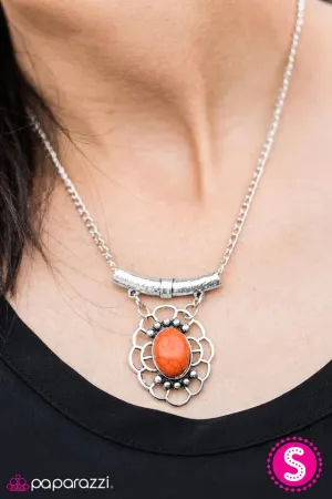 Paparazzi Necklace ~ Canyon Cruiser - Orange