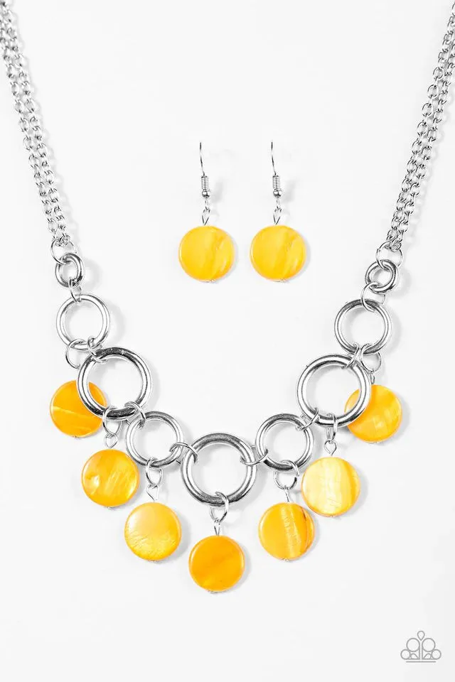 Paparazzi Necklace ~ Coastal Adventure - Yellow