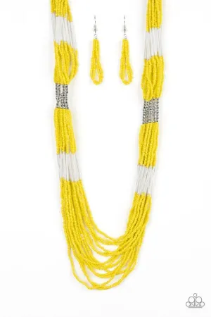 Paparazzi Necklace ~ Let It BEAD - Yellow