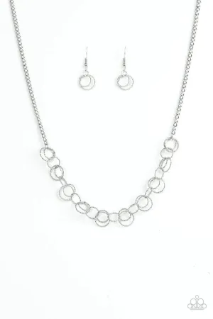 Paparazzi Necklace ~ One RING Leads To Another - Silver