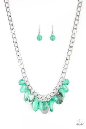 Paparazzi Necklace ~ Treasure Shore - Green