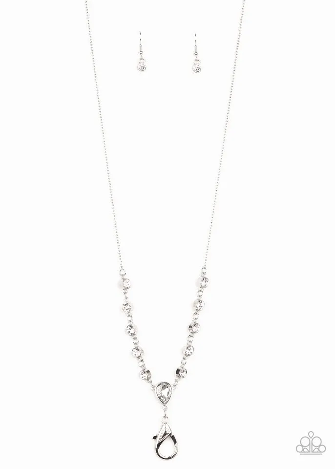 Paparazzi Necklace ~ Unfathomable Fierceness - White