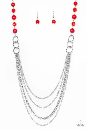 Paparazzi Necklace ~ Vividly Vivid - Red