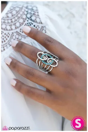 Paparazzi Ring ~ Girl Talk - Blue