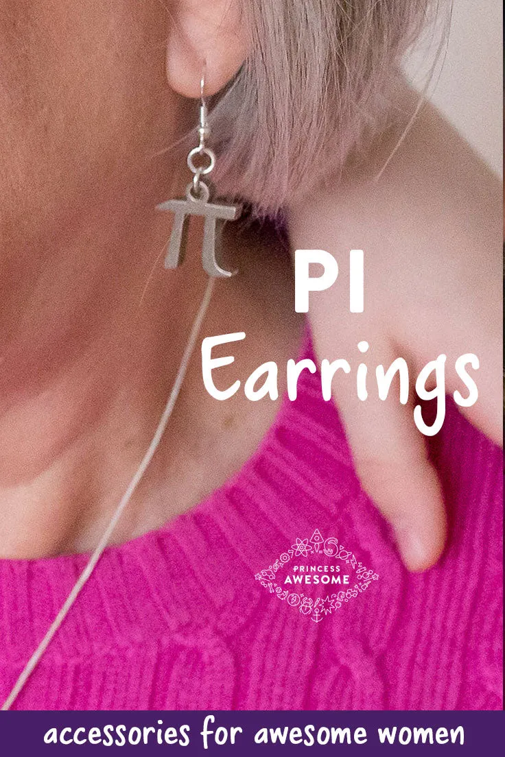 Pi Earrings (Metal)