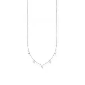 Silver Zirconia Drops Necklace 45cm KE2071-051-14-L45v