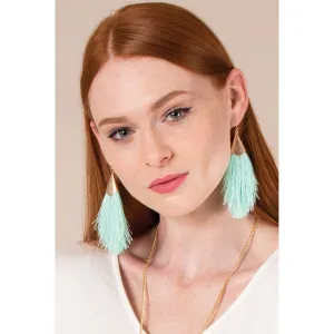 Simply Noelle Feather in Your Cap Earrings - Carribean