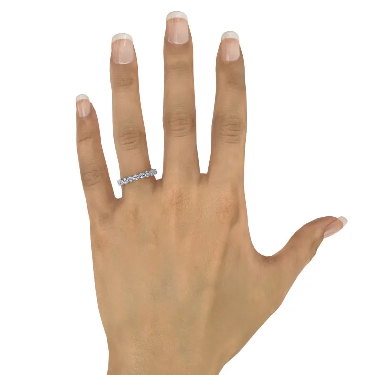 Single Wave Diamond Band