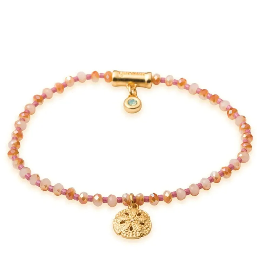 Spartina - Bracelet - Twinkle Stretch Bracelet Tawny/Sand Dollar