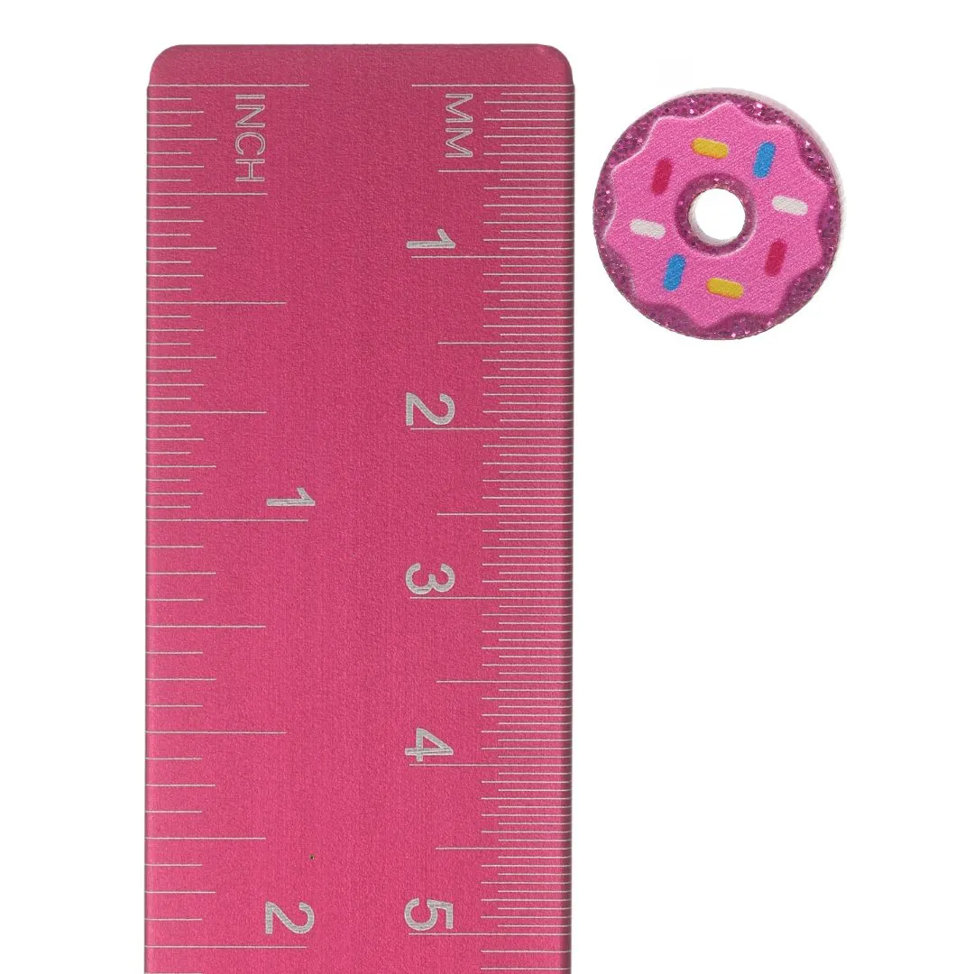 Sprinkle Donut Studs Hypoallergenic Earrings for Sensitive Ears Made with Plastic Posts