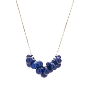 TenThousandThings 18k Hand Cut Lapis Bulb Necklace - 24