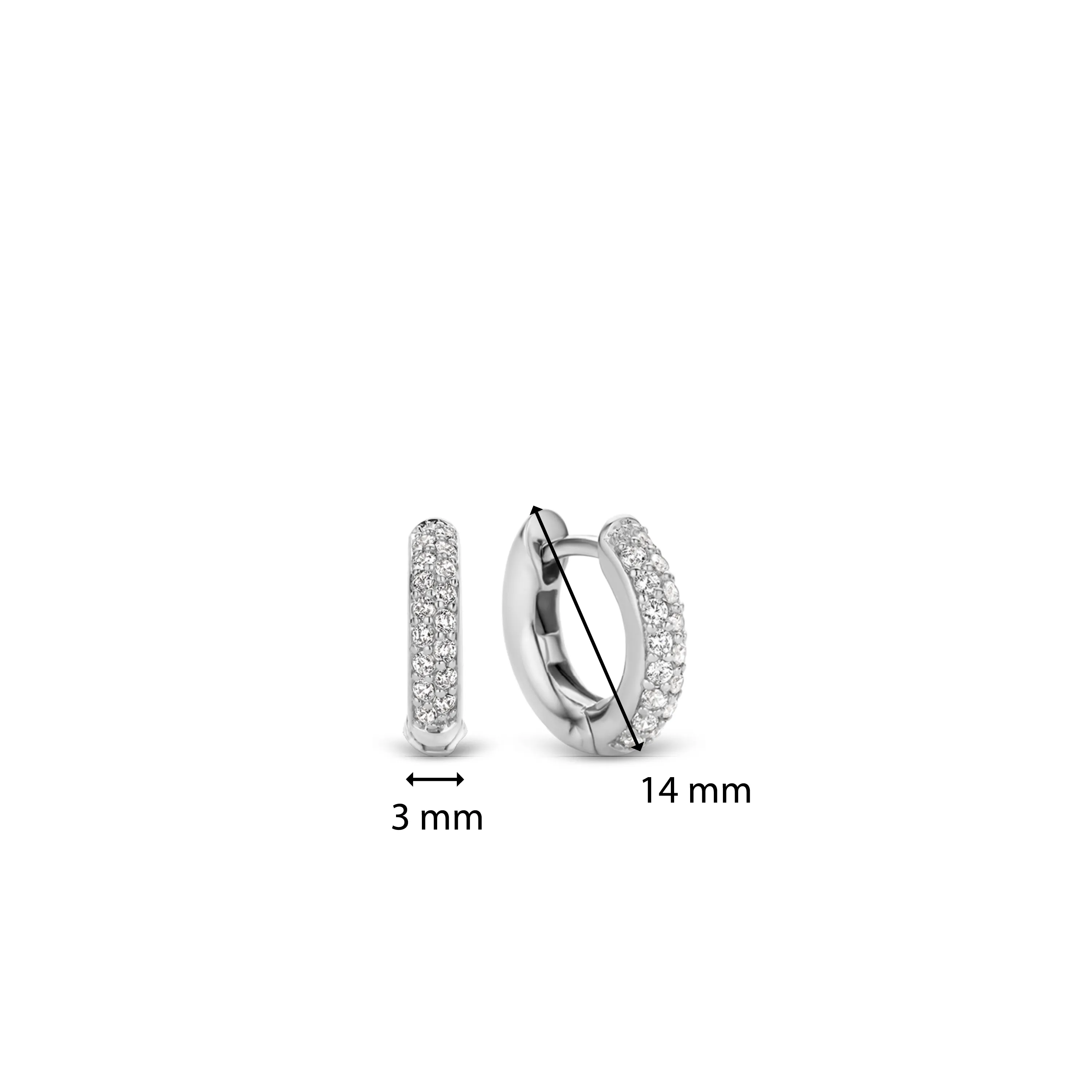 TI SENTO Small Hoops - 7210ZI